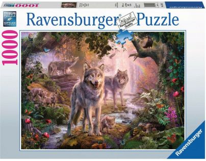 Ravensburger Puzzle Rodina vlkov v lete 1000 dielikov