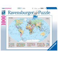 Ravensburger Puzzle Politická mapa sveta s vlajkami 1000 dielikov 3