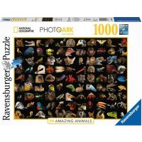 Ravensburger puzzle 159833 National Geographic Ohromujúca zvieratá 1000 dielikov 2