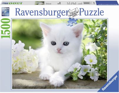 Ravensburger Puzzle Biele mačiatko 1500 dielikov