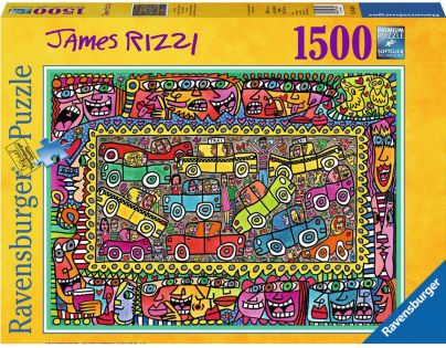 Ravensburger 163564 James Rizzi Jsme na cestě na party 1500 dílků