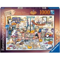 Ravensburger puzzle 165094 Bláznivé mačky, jesenné hostina 1000 dielikov 2