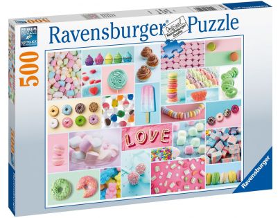 Ravensburger Puzzle Sladká koláž 500 dielikov