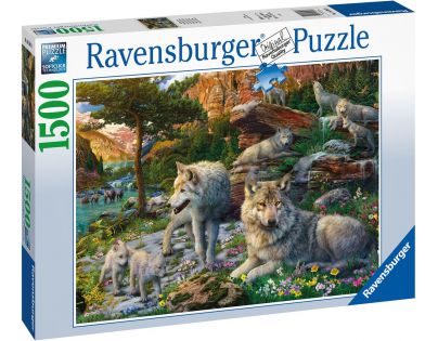 Ravensburger Puzzle Jarní vlci 1500 dielikov