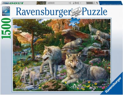 Ravensburger Puzzle Jarní vlci 1500 dielikov