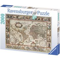 Ravensburger Puzzle Mapa sveta 2000 dielikov 2