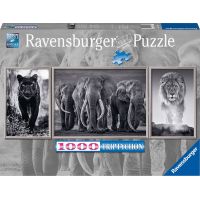 Ravensburger Puzzle panorama Panter, slon a lev 1000 dielikov 2