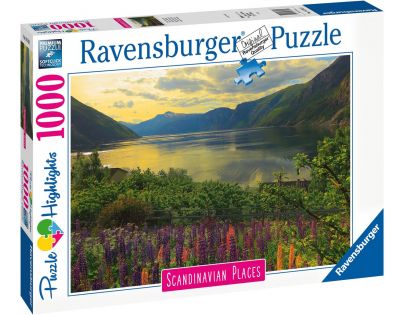 Ravensburger Puzzle Škandinávia Fjord v Nórsku 1000 dielikov