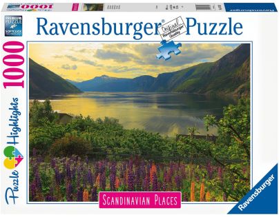 Ravensburger Puzzle Škandinávia Fjord v Nórsku 1000 dielikov