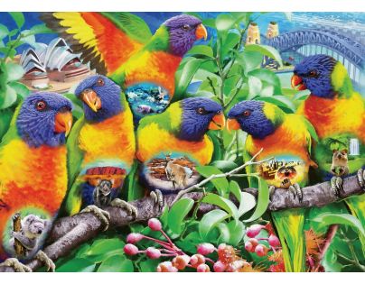 Ravensburger Puzzle Zem papagájov 1000 dielikov