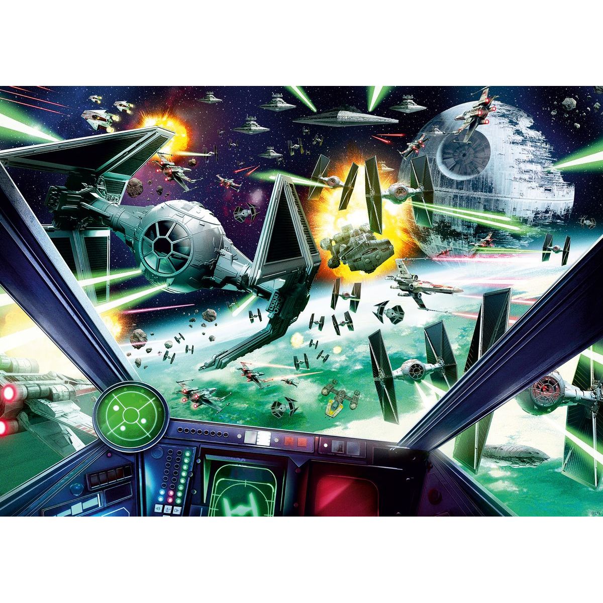 Ravensburger puzzle 169191 Star Wars X-Wing Kokpit 1000 dielikov