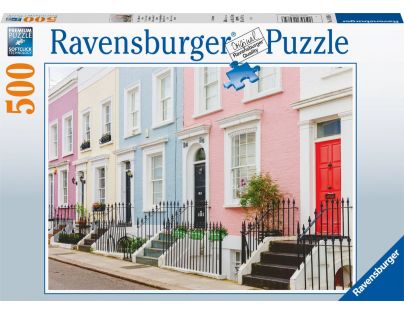Ravensburger Puzzle Farebné mestské domy v Londýne 500 dielikov