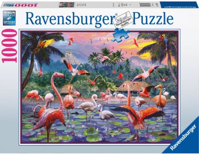 Ravensburger Puzzle Ružoví plameniaci 1000 dielikov