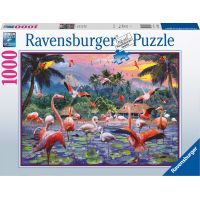 Ravensburger Puzzle Ružoví plameniaci 1000 dielikov 2