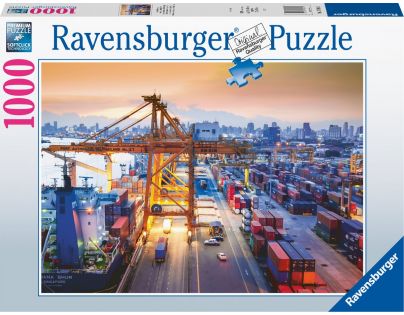 Ravensburger puzzle Prístav Hamburg 1000 dielikov