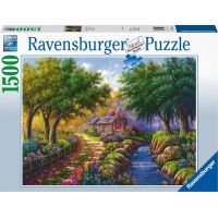 Ravensburger Puzzle Chata pri rieke 1500 dielikov 2