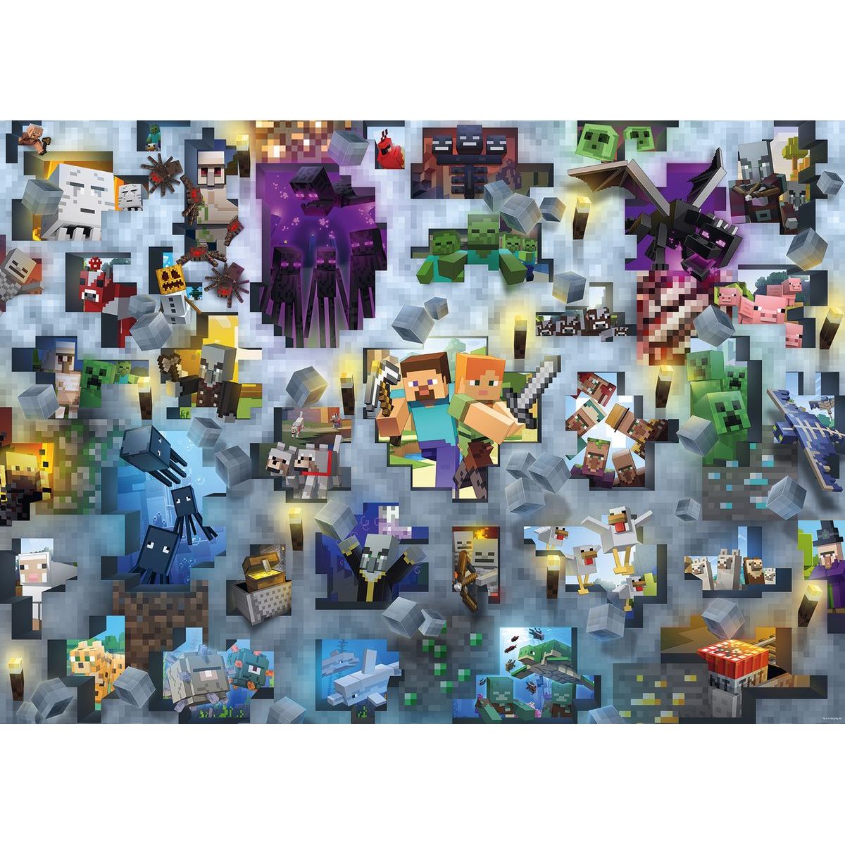 Ravensburger puzzle Challenge Puzzle Minecraft 1000 dielikov