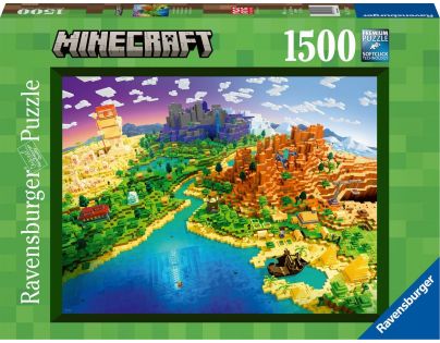 Ravensburger Puzzle Minecraft Svet Minecraftu 1500 dielikov