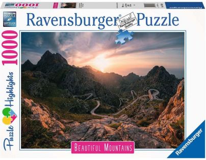 Ravensburger Puzzle Dych vyrážajúce hory Pohorie Serra de Tramuntana Malorka 1000 dielikov