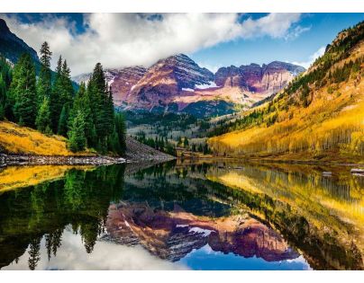 Ravensburger Puzzle Dych vyrážajúce hory Aspen Colorado 1000 dielikov