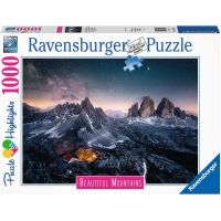 Ravensburger Puzzle Dych vyrážajúce hory Dolomitské veže Taliansko 1000 dielikov 2