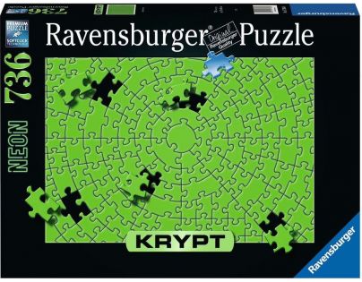 Ravensburger Puzzle Krypt puzzle Neónová zelená 736 dielikov