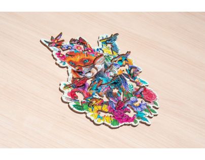 Ravensburger Puzzle drevené puzzle Farebná líška 150 dielikov
