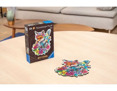 Ravensburger Puzzle drevené puzzle Farebná líška 150 dielikov