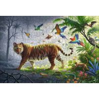 Ravensburger Puzzle drevené Tiger v džungli 500 dielikov