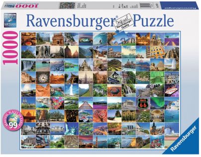 RAVENSBURGER 99 nádherných míst na Zemi 1000 dílků