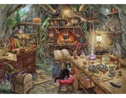 Ravensburger puzzle 199525 Exit Puzzle Čarodejnícka kuchyne 759 dielikov - Poškodený obal