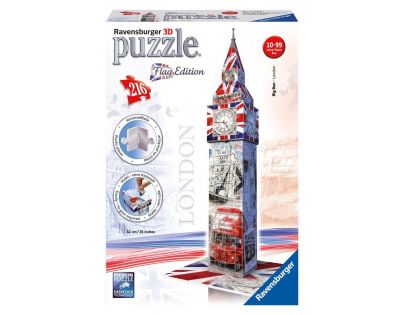 Ravensburger 3D Big Ben Vlajková edice 216 dílků