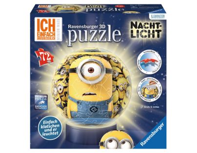 Ravensburger Mimoni Puzzleball svítící 72 dílků
