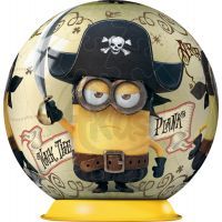 Ravensburger 3D Mimoni Movie Puzzleball 54 dílků - Mimoň pirát 2