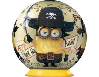 Ravensburger 3D Mimoni Movie Puzzleball 54 dílků - Mimoň pirát