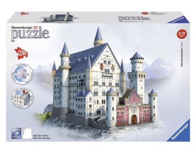 Ravensburger 3D Puzzle Zámok Neuschwanstein 216 dielikov