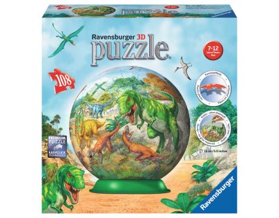 Ravensburger 3D Puzzleball 12267 Dinosauři 108 dílků
