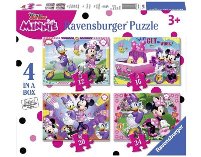 Ravensburger 69095 Disney Minnie šťastní pomocníci 12 16 20 24 dílků