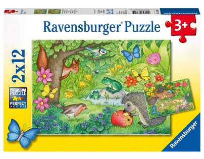 Ravensburger 76109 Zvieratá v záhrade 2x12 dielikov