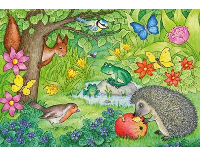 Ravensburger 76109 Zvieratá v záhrade 2x12 dielikov