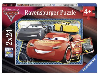 RAVENSBURGER Auta 3: Výhra 2x24 dílků