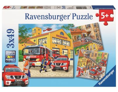 Ravensburger Puzzle Hasiči 3 x 49 dielikov
