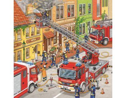 Ravensburger Puzzle Hasiči 3 x 49 dielikov
