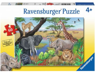 Ravensburger Puzzle Safari zvieratá 60 dielikov
