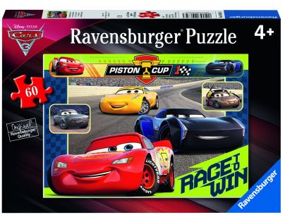 Ravensburger Puzzle Disney Autá Závod začína 60 dielikov