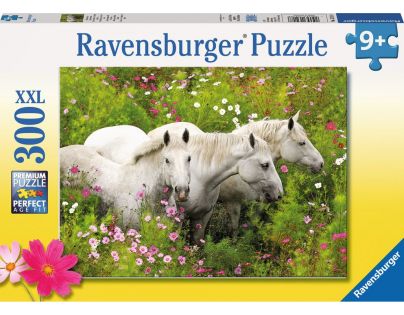 Ravensburger bíly koně 300 dílků