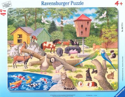 RAVENSBURGER Deskové Domácí zvířátka a mazlíčci 47 dílků