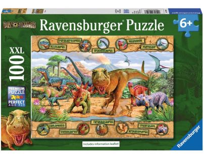 Ravensburger Puzzle Dinosaury 100 XXL dielikov