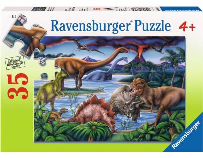 Ravensburger Puzzle Dinosaurie ihrisko 35 dielikov