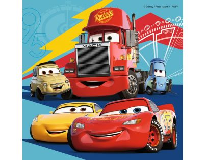 Ravensburger Puzzle Disney 69262 Autá 3 mini memory a puzzle 25,36,49 dielikov